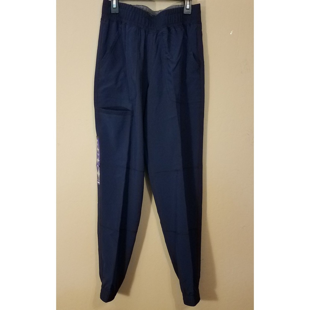 ScrubStar Jogger Women XS Pull-On Scrub Pants Pockets Yoga Waistband Blue NEW